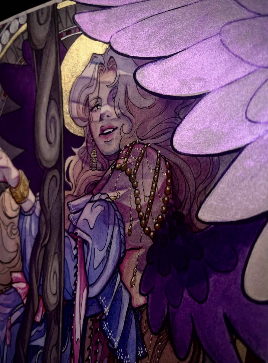 I had to bust out my watercolors to celebrate the release of Angels After Man by <a href="/nicosraf/">rafael nicolás</a> 

Rafa might be free from angels, but I'm sure not <3 The ABM tarot deck will be complete soon, and the ABM Graphic Novel is well underway. I look forward to sharing it all with you!