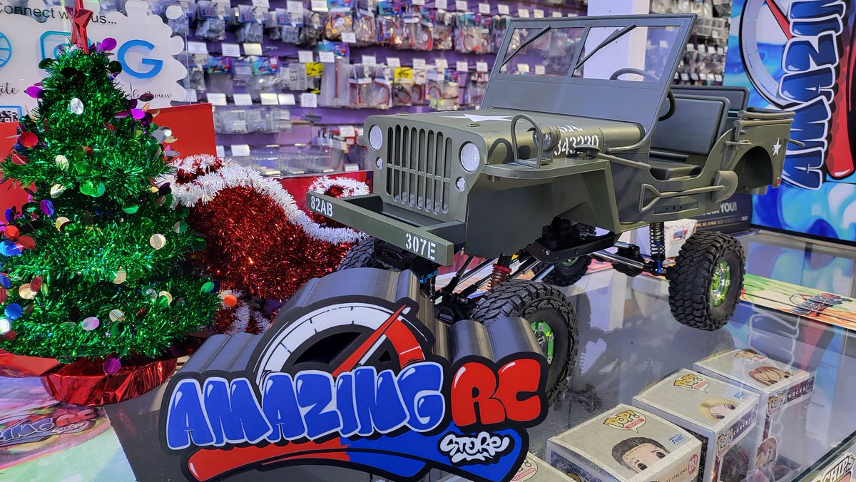 Auction Reminder ‼️ 

Remember to join in on this week's extra special christmas  auction snow❄️🎄 🎄❄️

Up for grabs this week is a one of a kind army Jeep crawler.

Built in house here at Amazing  Rc Store.

Follow the link: 
instagram.com/p/DSkMfwikTXe/…