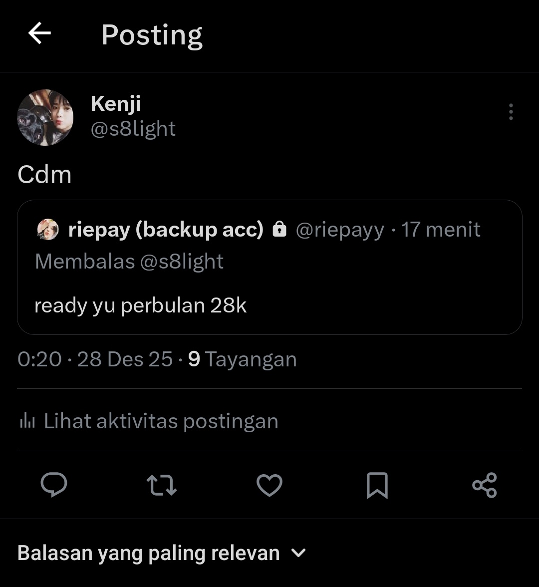 s8light's tweet photo. Asu asuuu 🤣🤣🤣🤣 28k doang di tipuu bajingann @riepayy gue doain lu bsk ketabrak mobil 🤣🤣🤣🤣
#scam #penipu #zonauang @riepayy @riepayy #riepayy #payrin #transafe #transsafe https://t.co/9mXMTKCElV