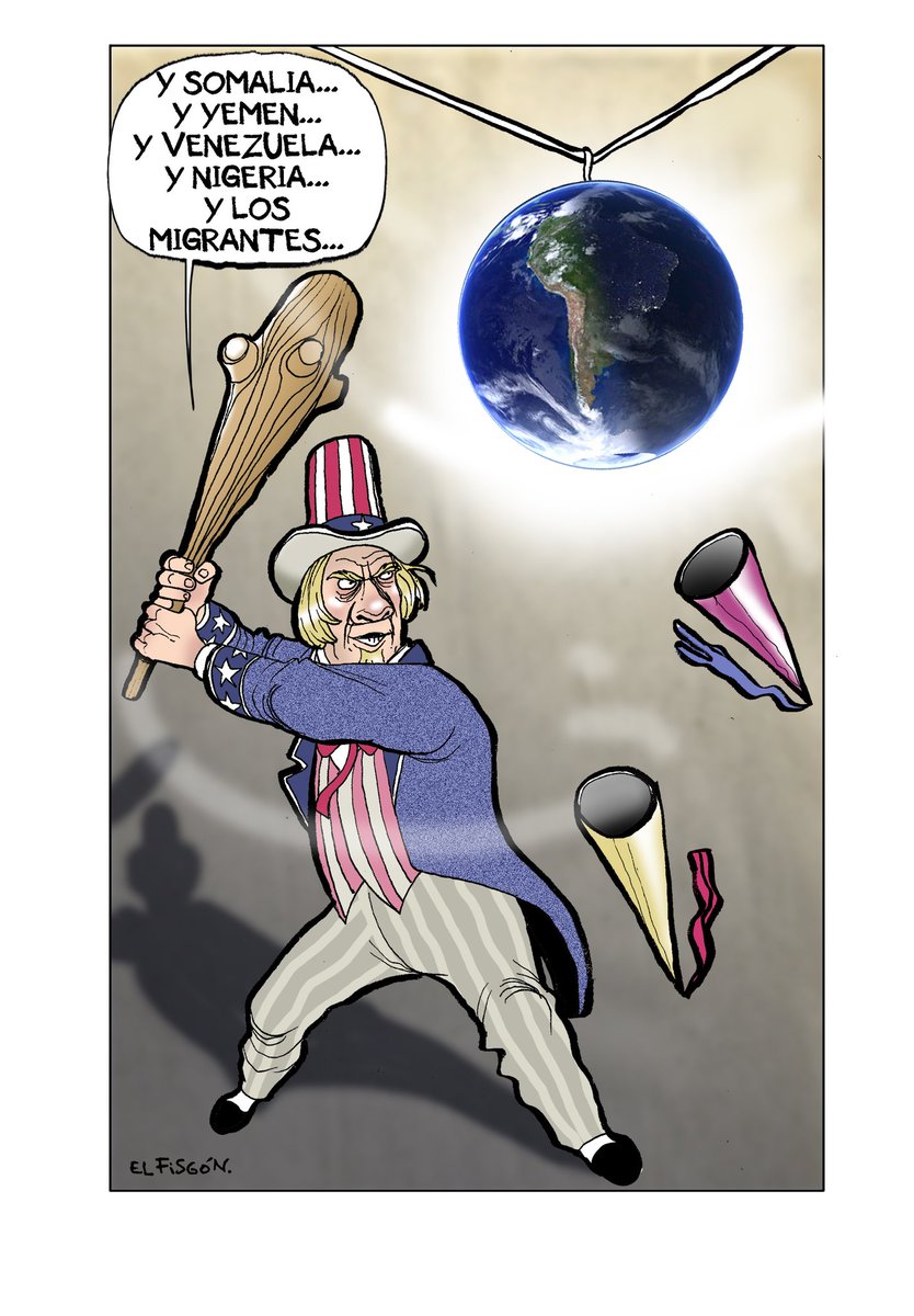 Durante todo 2025, Washington apoyó el genocidio de Netanyahu en Gaza.
También agredió militarmente a Irán, Somalia, Yemen y Venezuela. Ahora ataca a Nigeria.
Hoy sabemos que pensó realizar incursiones armadas en México.
El imperio está en crisis y está haciendo mucho daño.