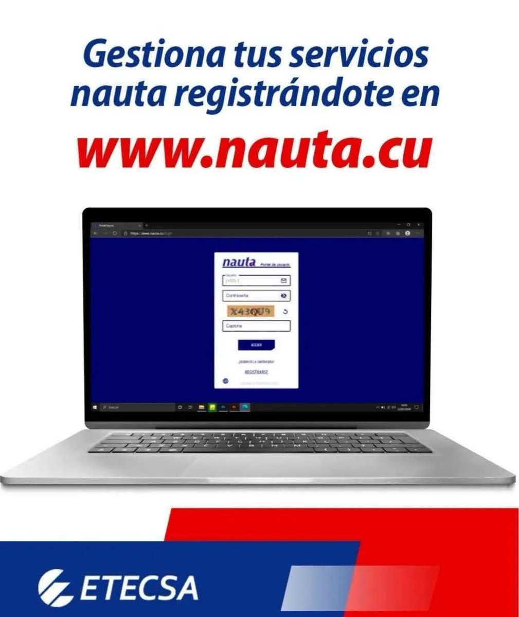 📲 Si aún no has accedido al portal de usuario de #Nauta, ¡te estás perdiendo muchas ventajas!

🌐 En nauta.cu puedes recibir notificaciones importantes 🔔 y tener toda tu información siempre a tu alcance 💻.

#EtecsaConCuba