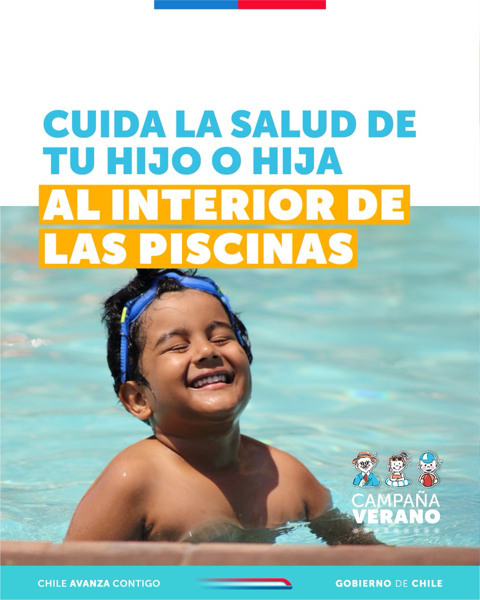 SeremiSalud_IX's tweet photo. Este verano, protege a niñas/os y adolescentes mientras disfrutan de las piscinas. ☀️

Elige lugares autorizados, evita la exposición al sol en horas de mayor calor y mantén una supervisión constante.
La prevención es clave para evitar accidentes y golpes de calor. #CampañaVerano https://t.co/9H1jFbaFyU