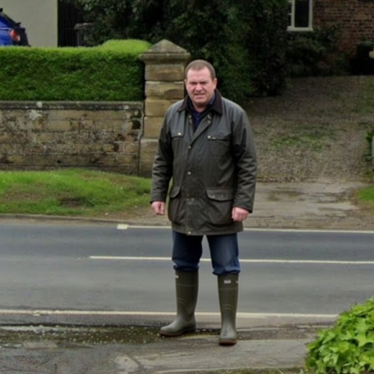 ISimpson73's tweet image. Just your average stranger hired by the hunt, telling someone to go back indoors as they can't walk on the public footpath while the trail hunt is going through the village.