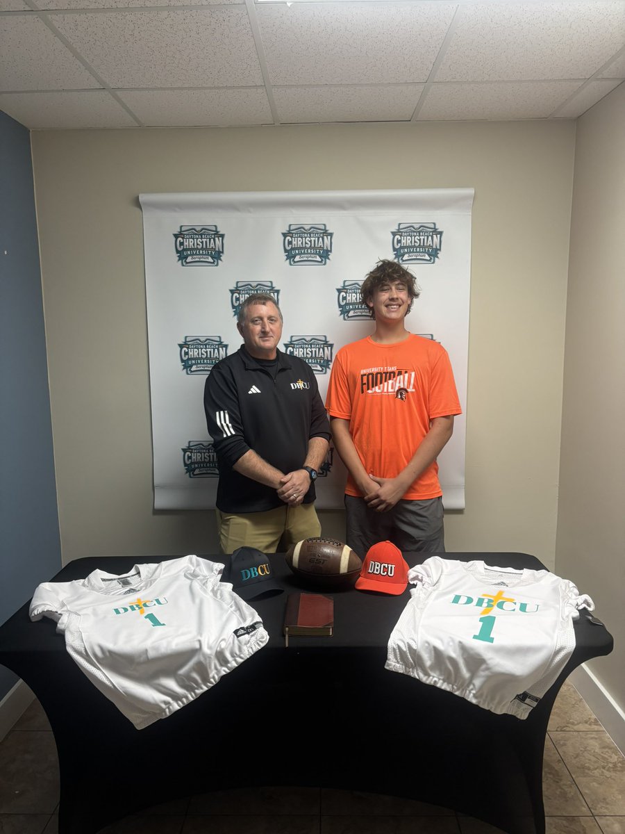 Blessed to receive my first college offer from Daytona Beach Christian University. Grateful to God, my coaches, my family, and everyone who’s supported me through the grind. This is just the beginning. 🙏 <a href="/coach_rjbell/">Roland Bell FB Coach</a> <a href="/CoachBarginere/">Dee Barginere</a> <a href="/DBCU_Seraphim/">Daytona Beach Christian University</a>