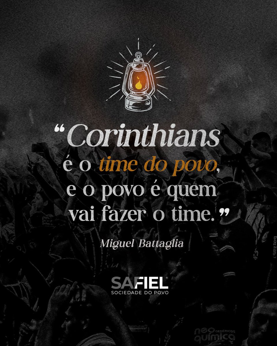 A frase que atravessou gerações continua sendo o maior compromisso do Corinthians:
o time é do povo e é o povo que faz o time.

A SAFiel nasce para transformar esse espírito em futuro.
Com gestão profissional, responsabilidade financeira e decisões guiadas pela transparência,
