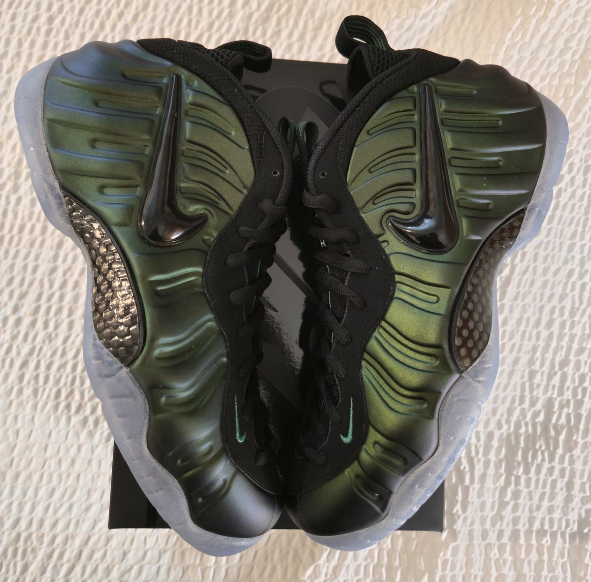 Drizzle19781's tweet image. Foamposite Pro Pine Green