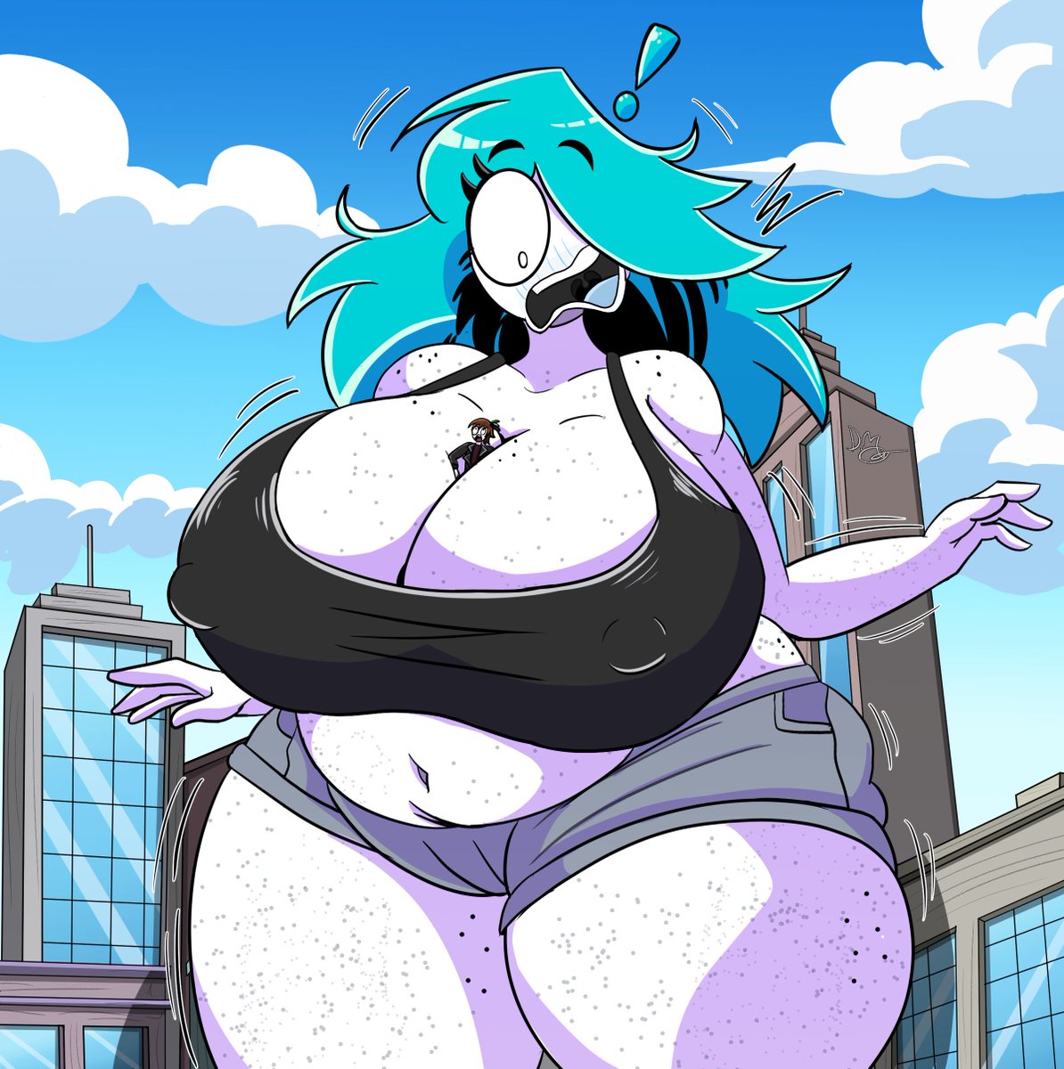 "Nerida's new body change"💙

an little fanart for <a href="/InaCMaster_/">InaCMaster_ (COMMS OPEN)</a> I drew his OC Nerida thick as an giantess

I wanted practise his style and my style

I hope you like.

#sizetwittter #SizeTwitter #GiantessGrowth #giantess #breasts #OCcharacter #GTS #boobs #sizeart