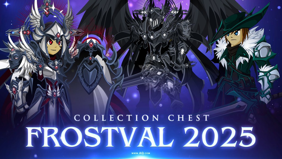 Don't miss the final update to Quibble's Frostval Rares shop and Collection Chest! Yesterday saw 30 new color-customizable items drop with the Sentinel of Destiny and Winter ShadowSlayer sets! Available until January 16th. AQ.com