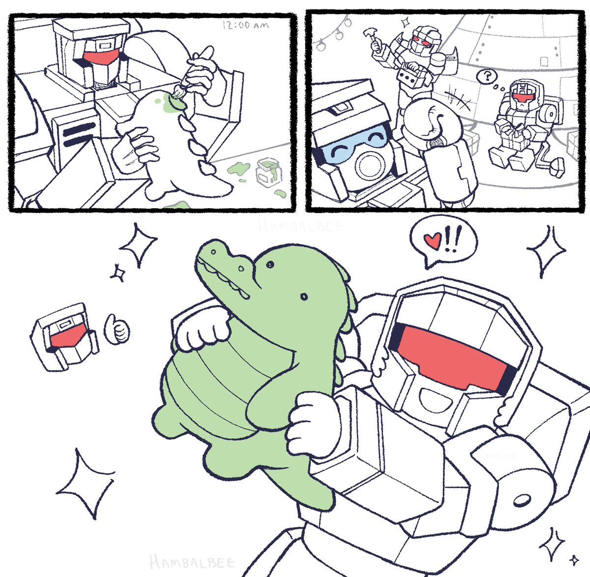 Scrapper personally crafts his kids toys