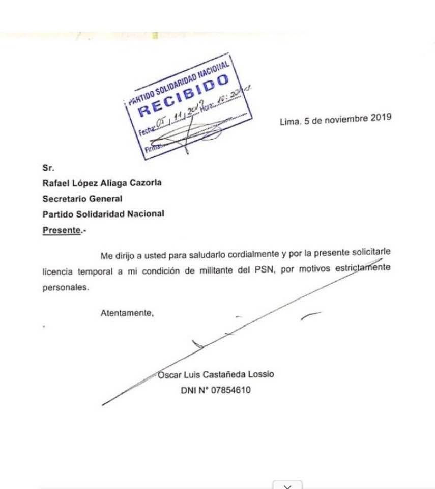 PARA LOS DIFAMADORES Y DELINCUENTES QUE ASESINARON A LUIS CASTAÑEDA LOSSIO. QUE LO TRAICIONARON Y LO MANDARON A MORIR, CON CÁNCER, A PRISIÓN INJUSTA..! ESTÁ CARTA ES DE NOVIEMBRE DE 2019, ANTES QUE LCL ENTRE A PRISIÓN. YO PAGUÉ LA FIANZA POR MAS DE 100 MIL SOLES PARA QUE LCL