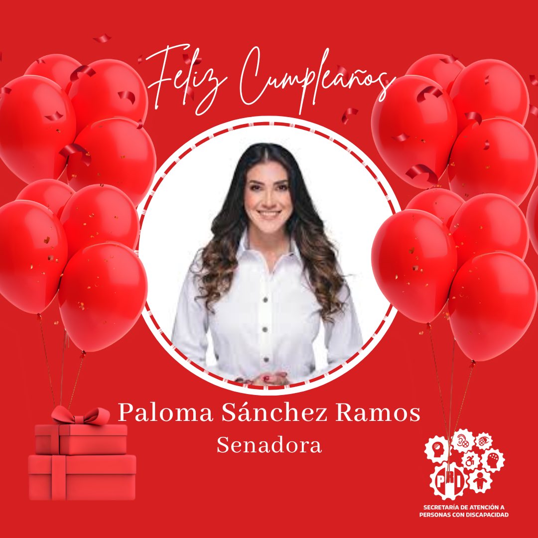 Feliz cumpleaños, Senadora <a href="/palomaSnchez/">Paloma Sánchez</a> 
Le enviamos un cordial reconocimiento y nuestros mejores deseos en este día especial. Que este nuevo año de vida esté lleno de salud, éxito y fortaleza para continuar su labor legislativa en favor de México.
🎉🎊🎈