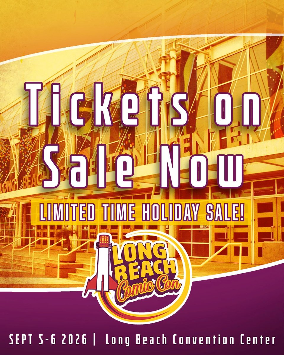 therealLBCC's tweet photo. Happy Holidays, Long Beach! Use code LBCC25SALE for 25% off all non-VIP adult tickets from now until January 2nd and get free kids tickets with the code KIDS4FREE!

Stay tuned for some guest announcements this weekend! 😉

**LINKS AND CURRENT DISCOUNT CODES IN BIO** https://t.co/SNHw38mJwu