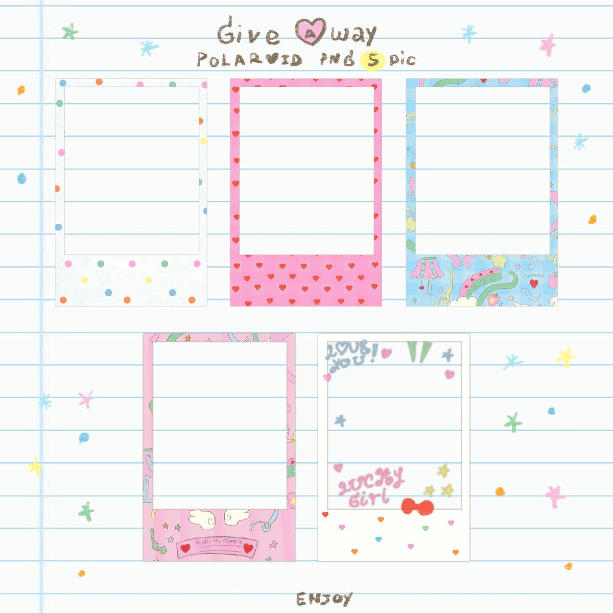 💭 give away 🐬
           * Polaroid  png 5 pic

♥️: drive.google.com/drive/folders/…

#แจกpng