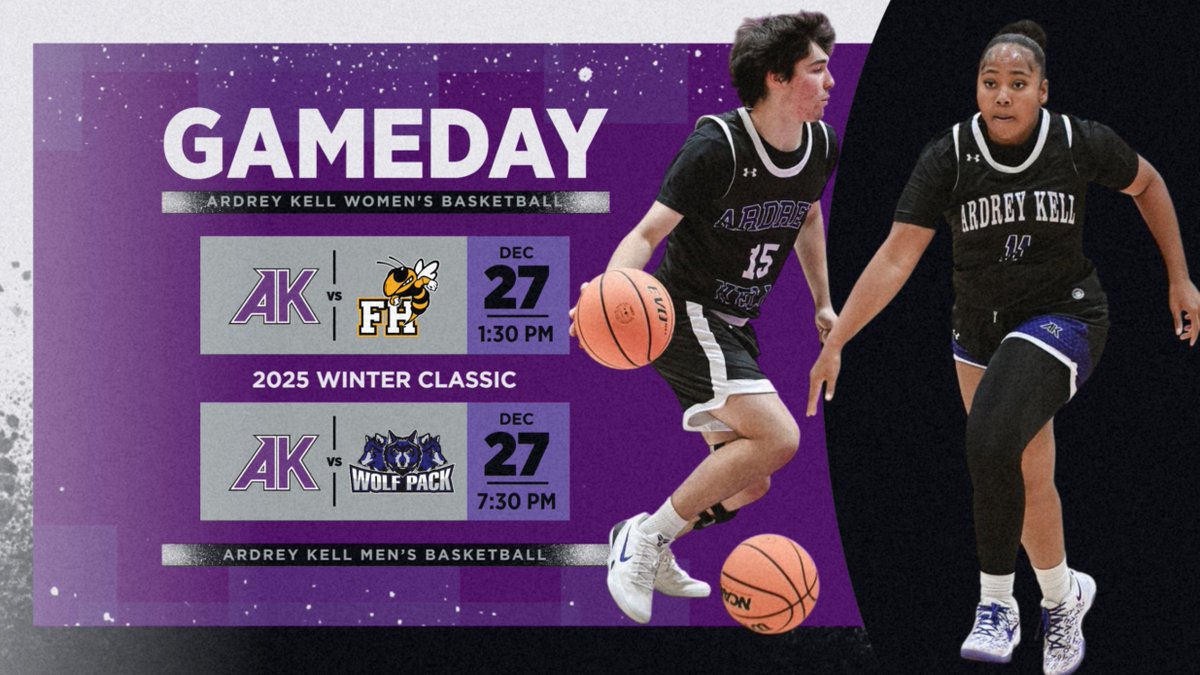 AKSportsInfo's tweet image. Men's &amp;amp; Women's Basketball both in action today as Ardrey Kell hosts the 2025 Winter Classic... Good Luck Knights!