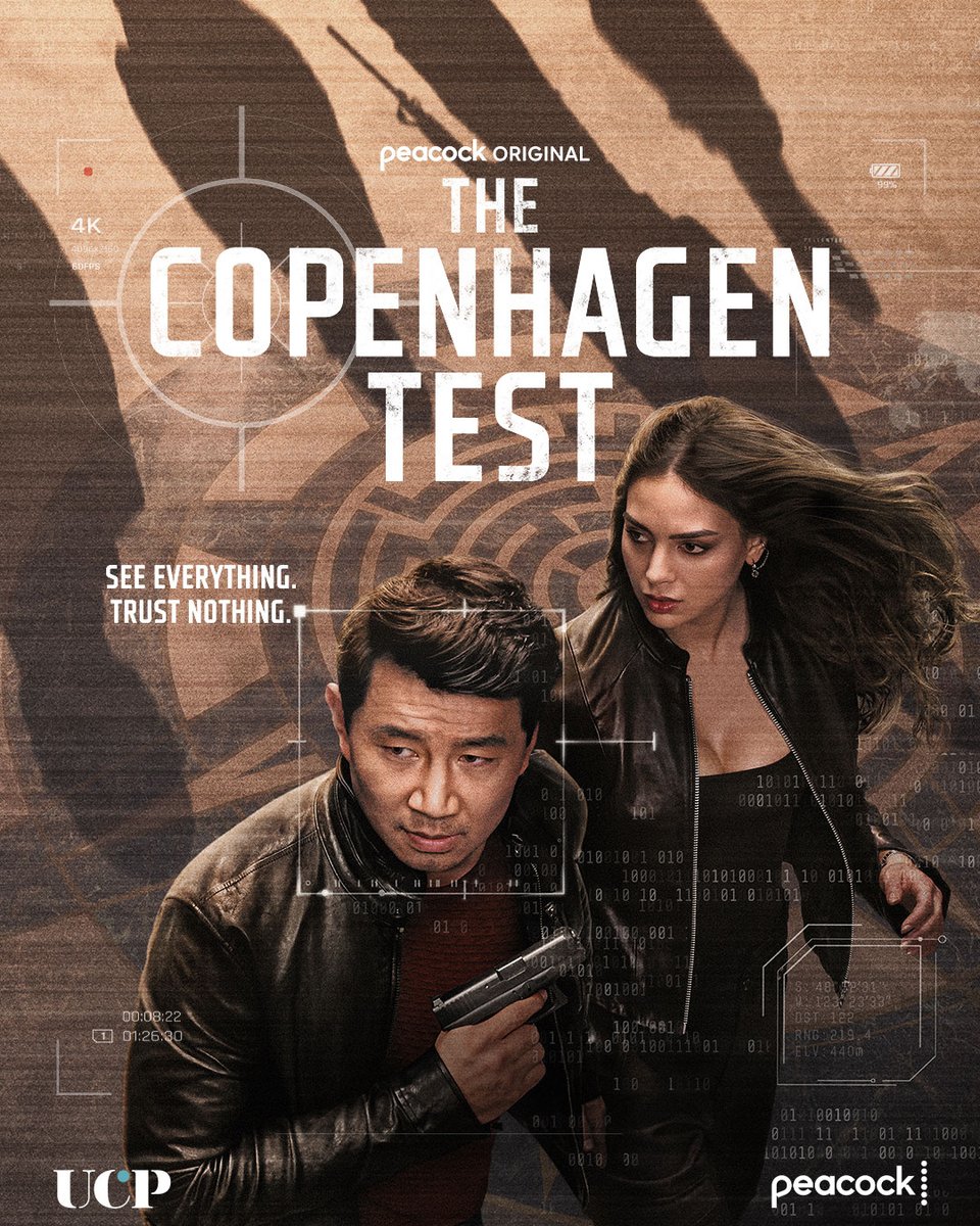 UCP's tweet image. The test begins… 🧠💥
#TheCopenhagenTest premieres today on @peacock! All 8 episodes are waiting! Stream today!
