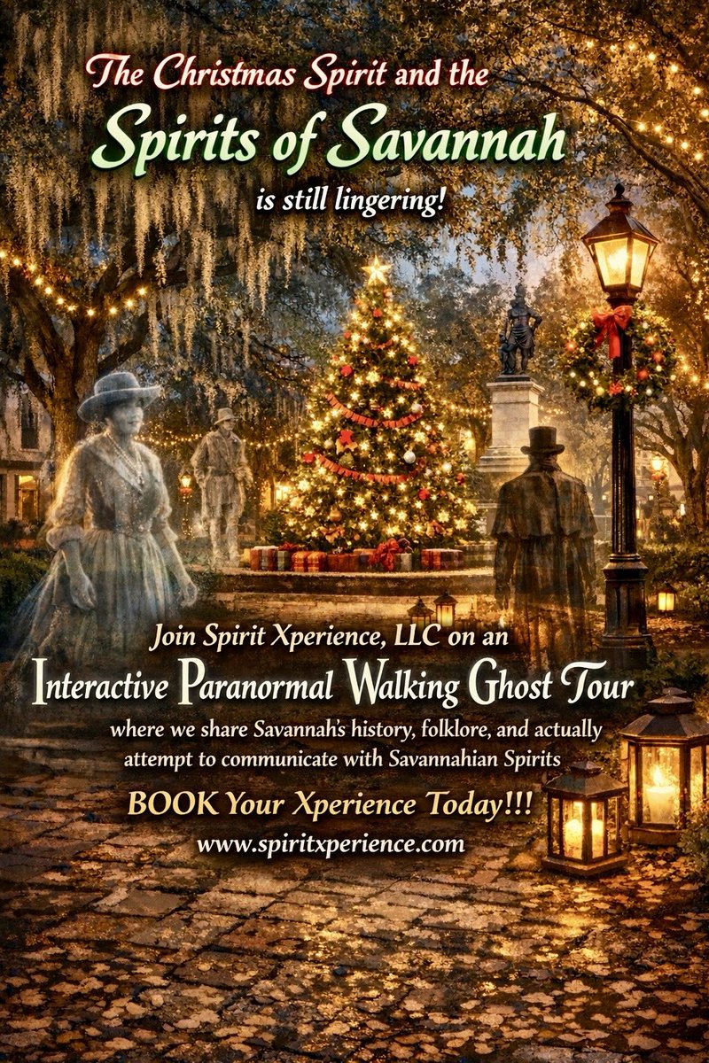 ✨Spirit Xperience, LLC offers Immersive Interactive Paranormal Walking Ghost Tours and Paranormal Investigations in Savannah, GA. Please follow the links on our Linktree to learn more about us and BOOK your tour today! Thank you 🙏🏻

🔗🎄 linktr.ee/spiritxperience 🔗🎄