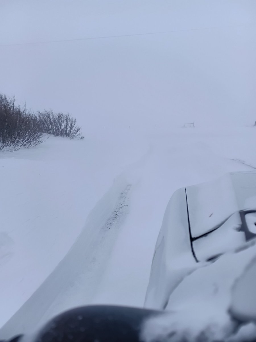 Always interesting.. power went down around 1, push button start switch broke on the genset at the main farm, so was almost 3 by the time I got everything running the way it should. My little genset was running on fumes by 9... Driveway was drifted shut, grid road is pretty