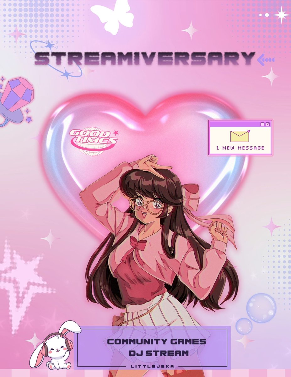 ⋆🍰STREAMIVERSARY⋆🍰

I'm inviting you to celebrate 4 years of streaming with me tomorrow! I'll be doing community games and then I'll be hosting a DJ stream with <a href="/RyanAwfulAtGame/">RyanAwfulAtGames</a> You don't want to miss out on this event! ♡

🍓12.28
📅1 PM EST | 10 AM PST
💌ttv littlejeka