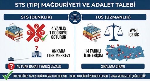 Huzeyfenpk's tweet photo. STS’de 4 yanlışın 1 doğruyu götürmesi kabul edilemez.  
Bu bir seviye tespit sınavı!  
4 yanlış cezası kaldırılmalı.

#STSdeAdalet @saglikbakanligi @ykalitekurulu @OSYMbaskanligi @erolozvar @drmemisoglu @gergerliogluof @dbdevletbahceli https://t.co/uM0YvzTSnp
