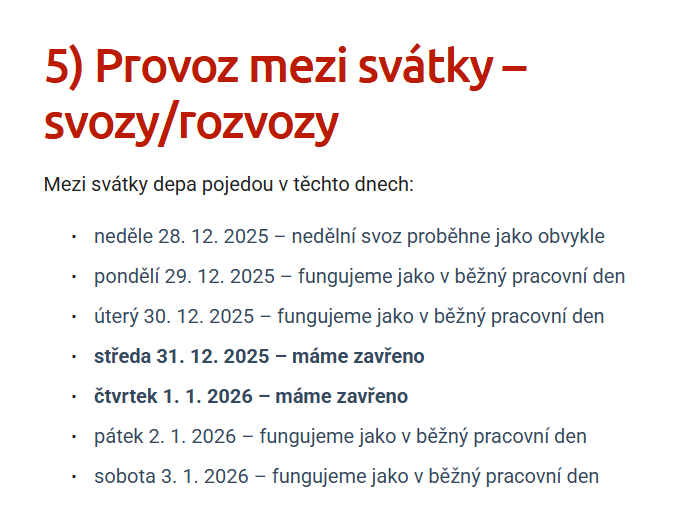 Groove__'s tweet photo. @Medvidekpu Nekoukal jste na info z roku 24? Letos mezi svátky zmiňují provoz až od 28.12. a to, že jedou depa. https://t.co/V6WT5V3Ccg