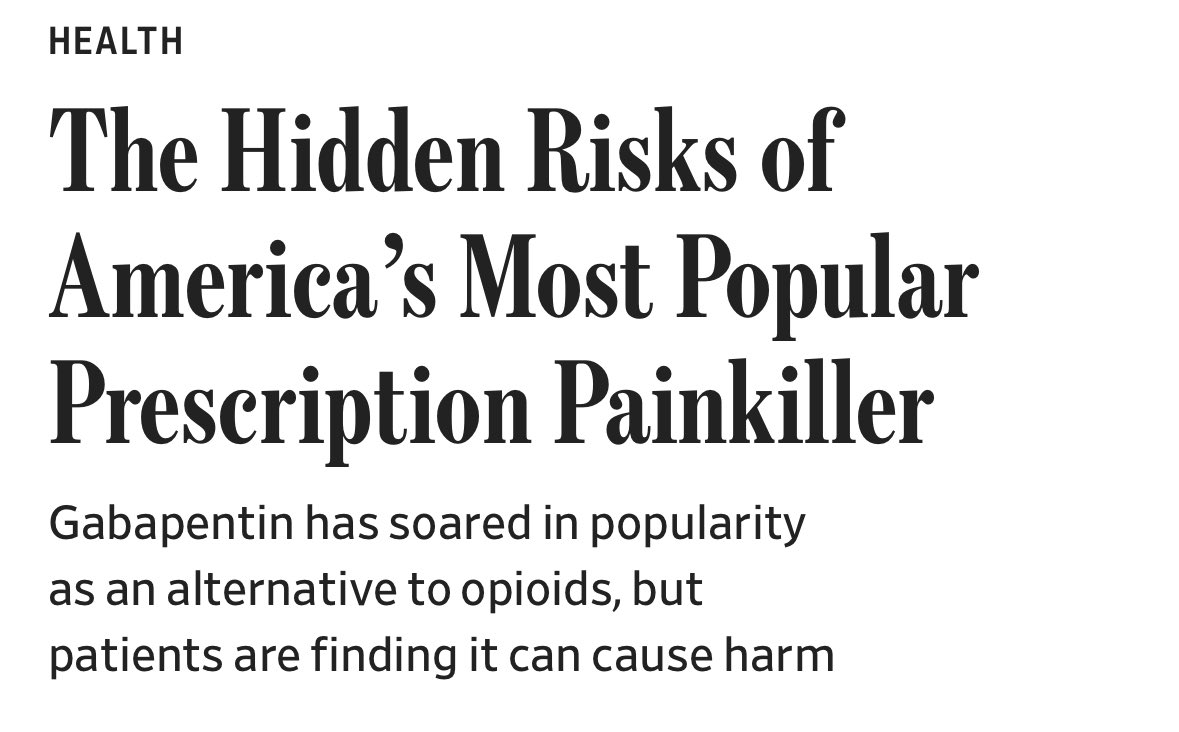 Worth a read
wsj.com/health/gabapen…