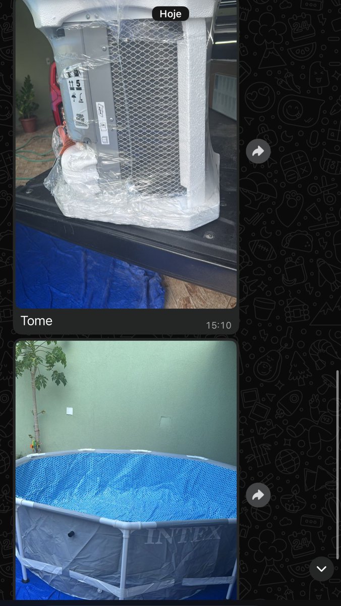 foioguto's tweet photo. passei natal na casa dos meus pais, não consegui dormir pelo calor

fui embora (pq já iria normalmente), eles acharam que foi por causa do calor

agora simplesmente compraram um ar condicionado e uma piscina 😭😭

não existem pessoas mais incríveis que eles. https://t.co/GQwH3StLD7