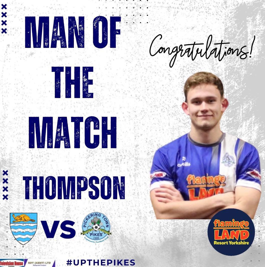 PickeringTownFC's tweet image. MAN OF THE MATCH | 🙌🏻 

Congratulations to Charlie for being awarded today’s MOTM!!

His work rate throughout the game was tremendous and he never gave up! 👏🏻 

Well done Charlie! 

#UpThePikes 🐟 #MOTM #WellDone