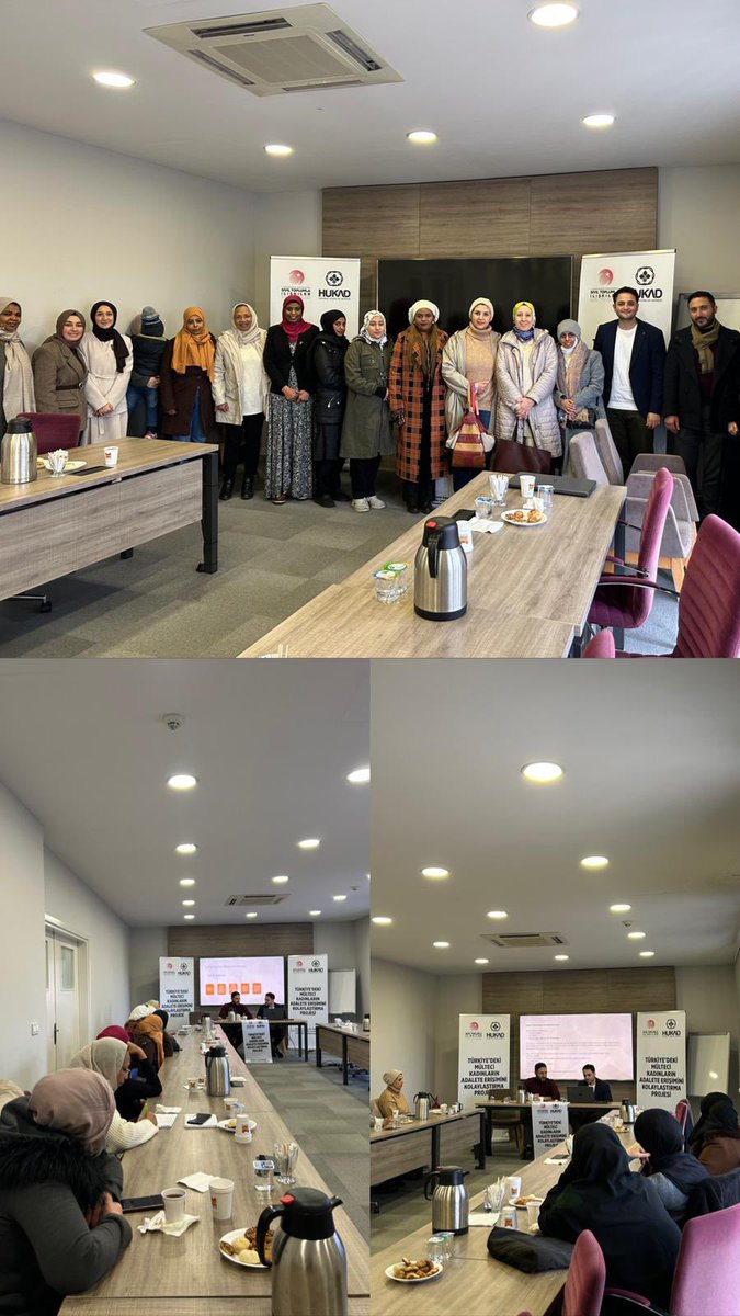 hukukcukadinlar's tweet photo. 🌍Türkiyedeki Mülteci Kadınların Adalete Erişimini Kolaylaştırma Projemizde Zeytinburnu #AKDEM’de 4.hafta Eğitimini;Esenler #KadirTopbaşKültür Merkezinde 1.Hafta Eğitimini başarıyla tamamladık.Emek veren Hocalara ve meslektaşlarımıza teşekkürler. @icisleriSTi #GöçHukuku #Mülteci https://t.co/lf9qenGww4
