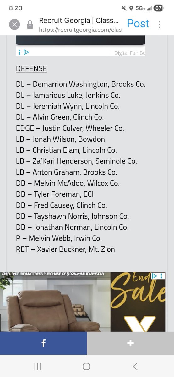 ZakariHenderson's tweet image. Blessed to receive all-state linebacker 👏🏽

@RecruitGeorgia @CoachPollard36 @AlRumble664