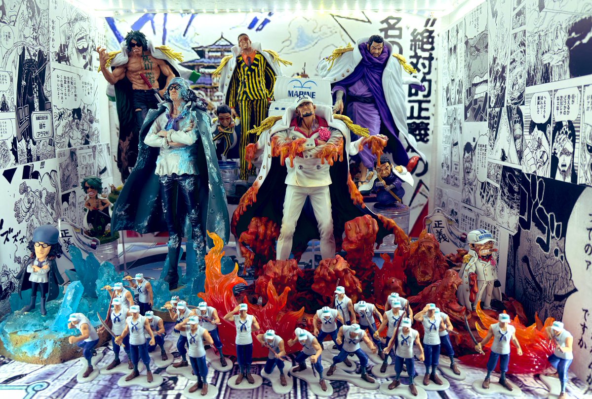 ワンピースワーコレ サカヅキ プチリペイント🔥 以前作ったジオラマ