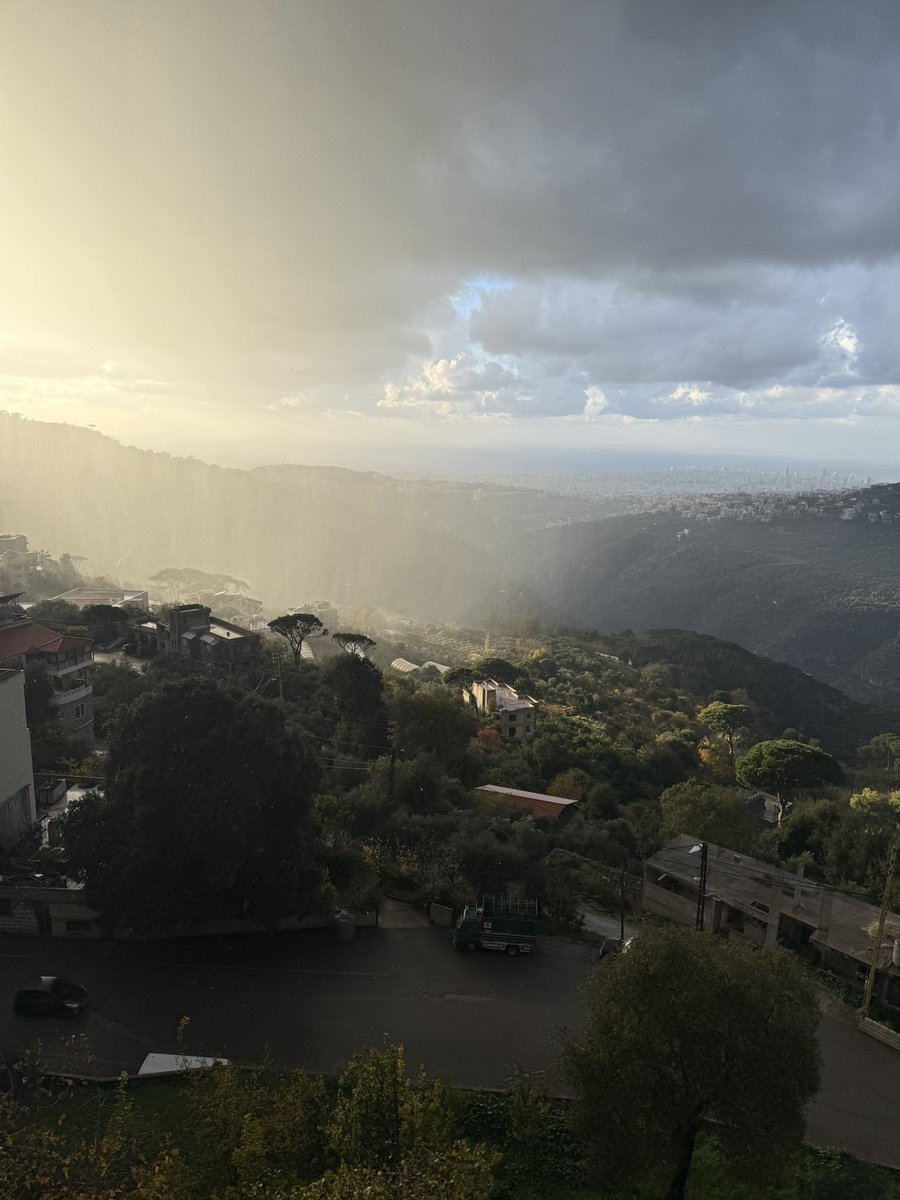 Bhalabi43's tweet photo. Mount Lebanon wears every weather like a crown, #Lebanon 
#Mount_Lebanon
#Rain
#Home https://t.co/ac6suKzUwi