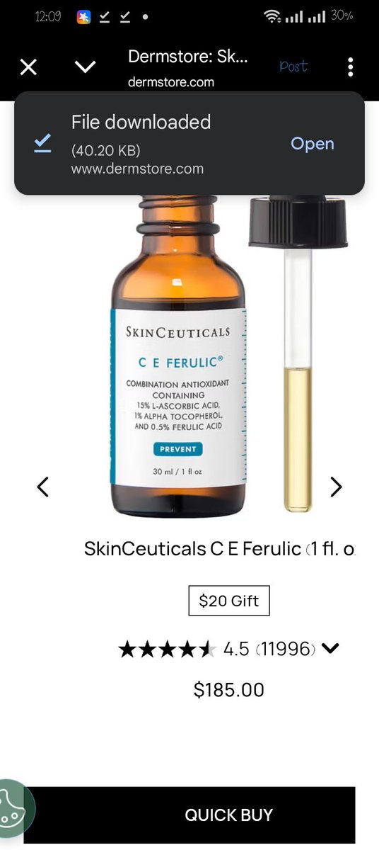 abspixelbd's tweet image. Advanced antioxidant protection for radiant, youthful skin ✨
SkinCeuticals C E Ferulic — science-backed skincare.
Buy here 🔗 qily.ink/ZSFs9

#SKINTIFICxKengNamping #Caremate #dullness
#天音かなた卒業ライブ