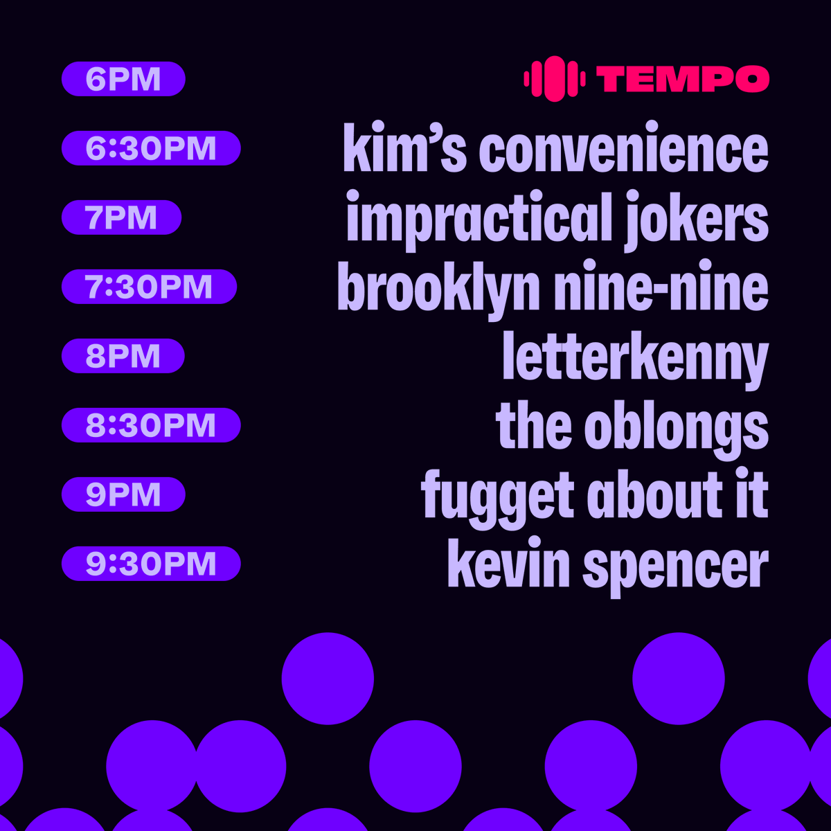 watchdotwave's tweet image. year of the dot - 12/31/2025

dotwave is celebrating the new year with another 4 hour long test stream. 3 new shows will debut: impractical jokers, brooklyn nine-nine, and the oblongs! tempo, dotwave's new radio block, will also debut!

all times eastern.