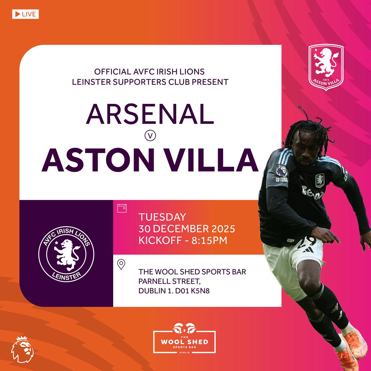 AVFC Irish Lions tweet media