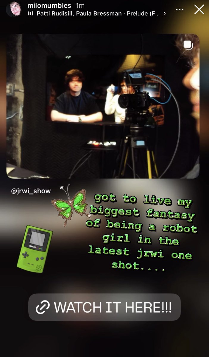 MumblesUpdate's tweet image. Milo posted an instagram story!

“got to live my biggest fantasy of being a robot girl in the latest jrwi one shot….”