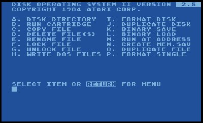 RandyDPearson's tweet photo. @TheGoldenDays Atari DOS 2.5 on my Atari 400. 🙂 https://t.co/a1awvBWFeV
