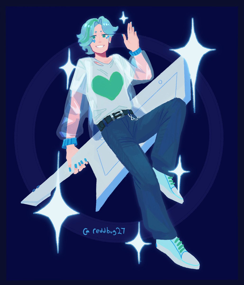 i drew the scott smajor!! you're so blue-tiful #smajorfanart #gemandthescotts