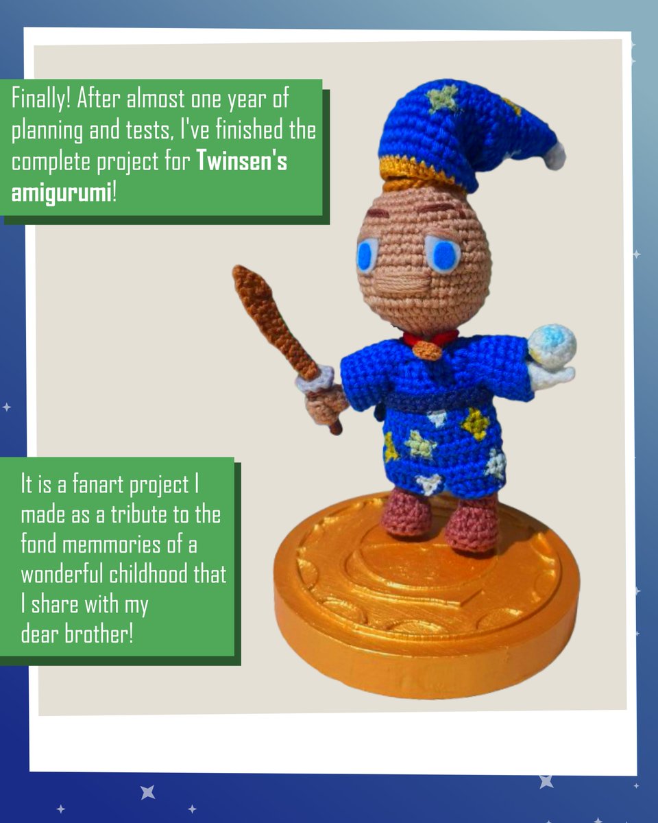 cavalcantersart's tweet photo. It took almost a year to finish, but here it is! My complete Twinsen amigurumi. I hoje you like it!

See more at my instagram:
                 https://t.co/t7BY0W2LuT https://t.co/5Rvg8LGTQL