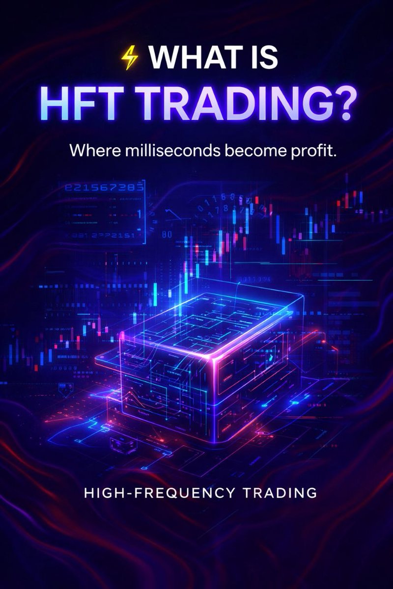 grayspectre_com's tweet photo. HFT High-Frequency Trading  is where machines compete at the speed of light.
Algorithms analyze markets, place orders, and manage risk in microseconds, capturing opportunities humans can’t even see.

It’s not about prediction.
It’s about execution, liquidity, and precision. https://t.co/XPQofxSXuh