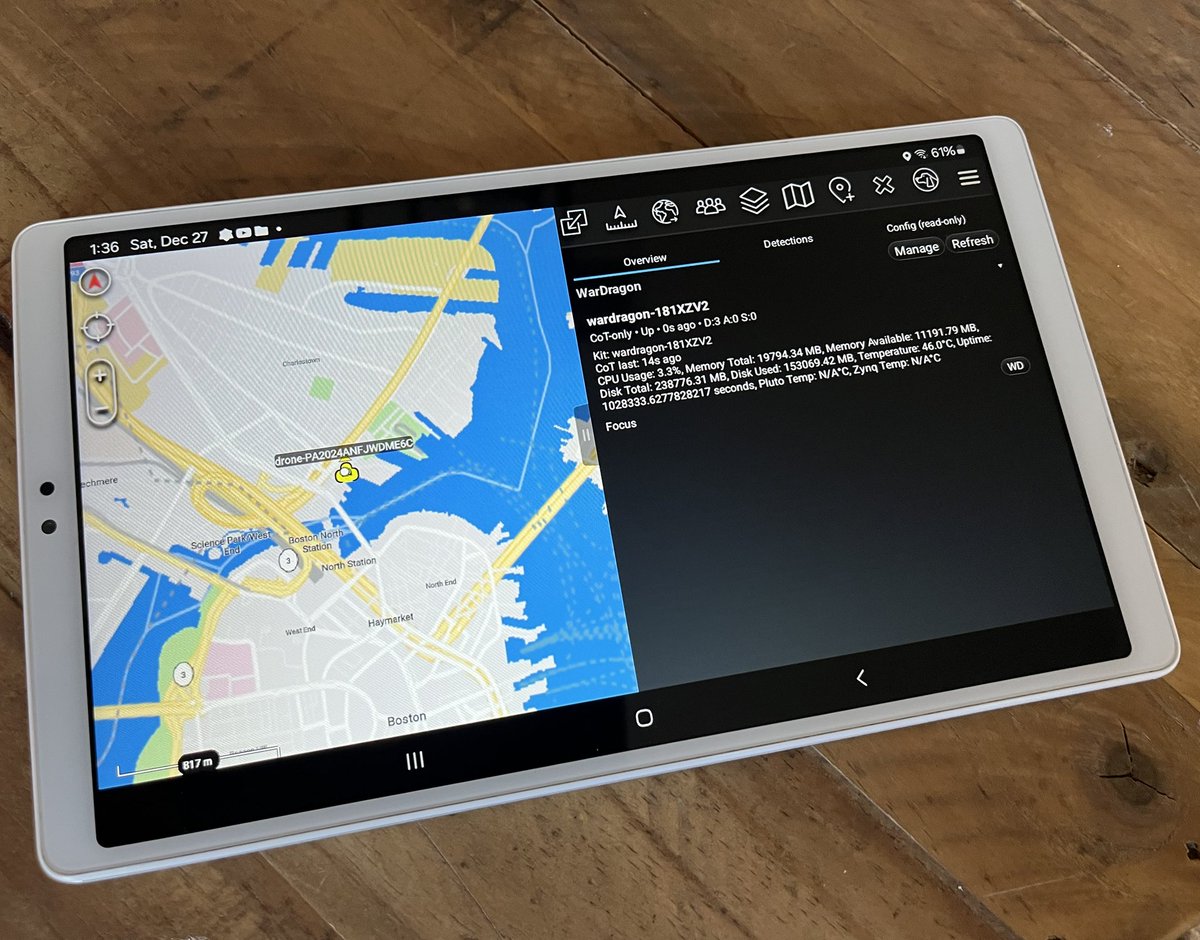 With only a few days left in the year…
the WarDragon ATAK Companion plugin is already breathing fire on the official ATAK Google Play build.