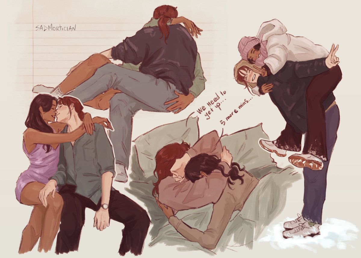 sadmortician's tweet image. tried out some new brushes while drawing mcvadi and heavans 😊
#thepitt