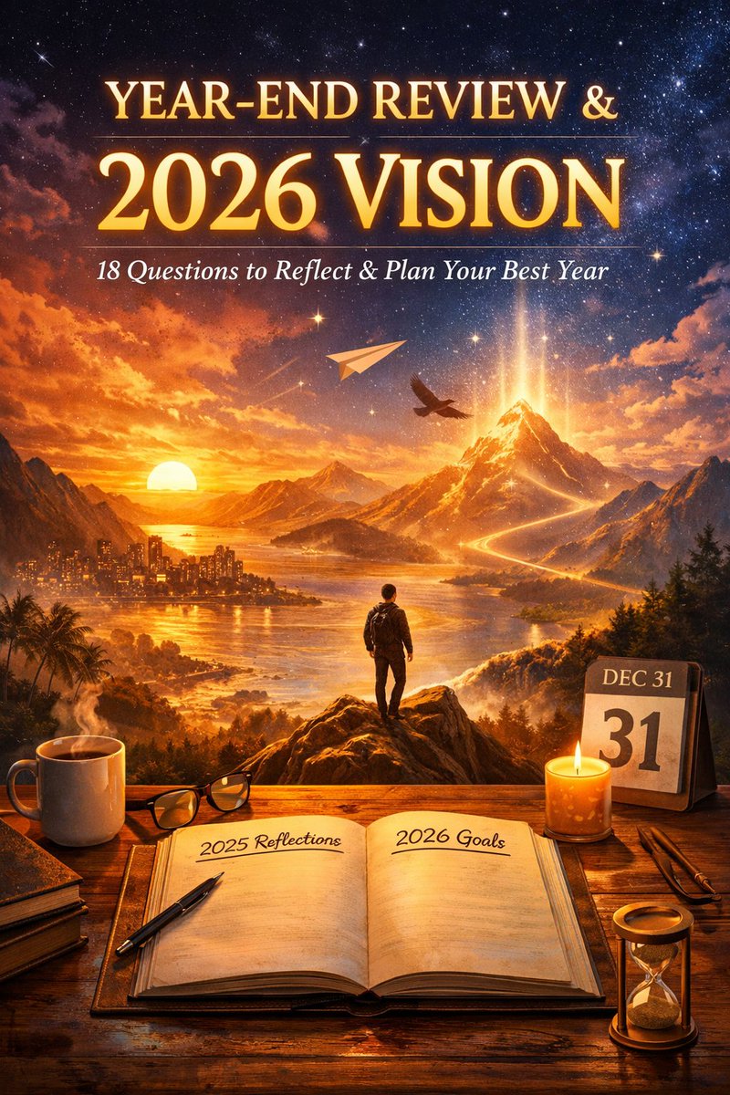 emperorjames's tweet photo. 2025 Review + 2026 Vision Mega Prompt

I created a custom ChatGPT prompt to help you review your 2025, extract the most potent lessons from it, and get clarity on how you want to move through 2026.

Access it here →