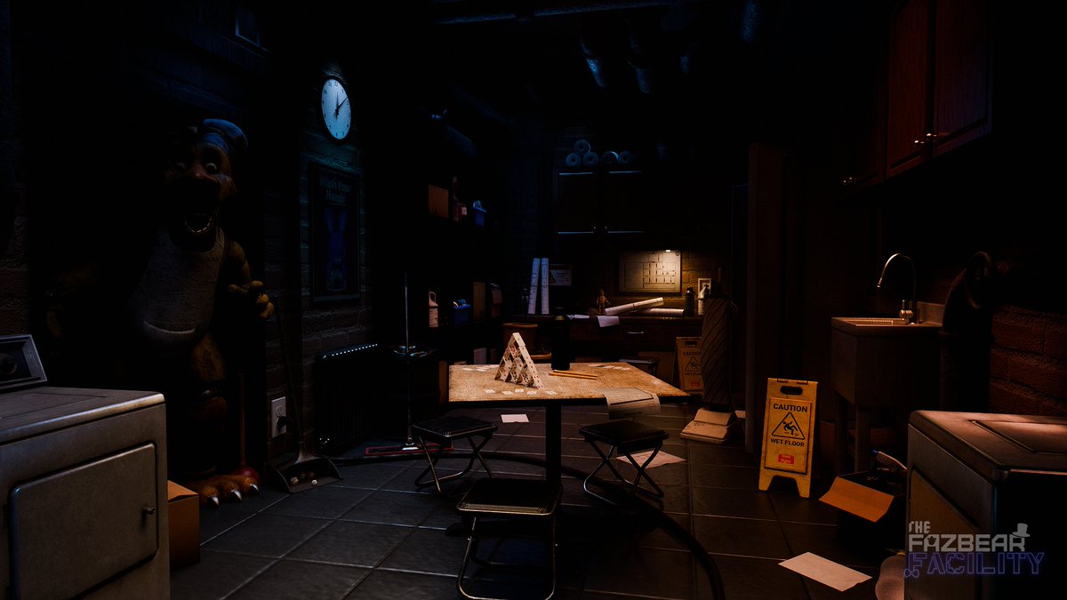 PhantronGames's tweet photo. "Don't Leave The Laundry Machine On!"

First look at the Janitor's Room in 'The Fazbear Facility'
Thank you @DaVonify for having me apart of this year's FNAFMAS
#FNAF https://t.co/bAjx0KGI6m