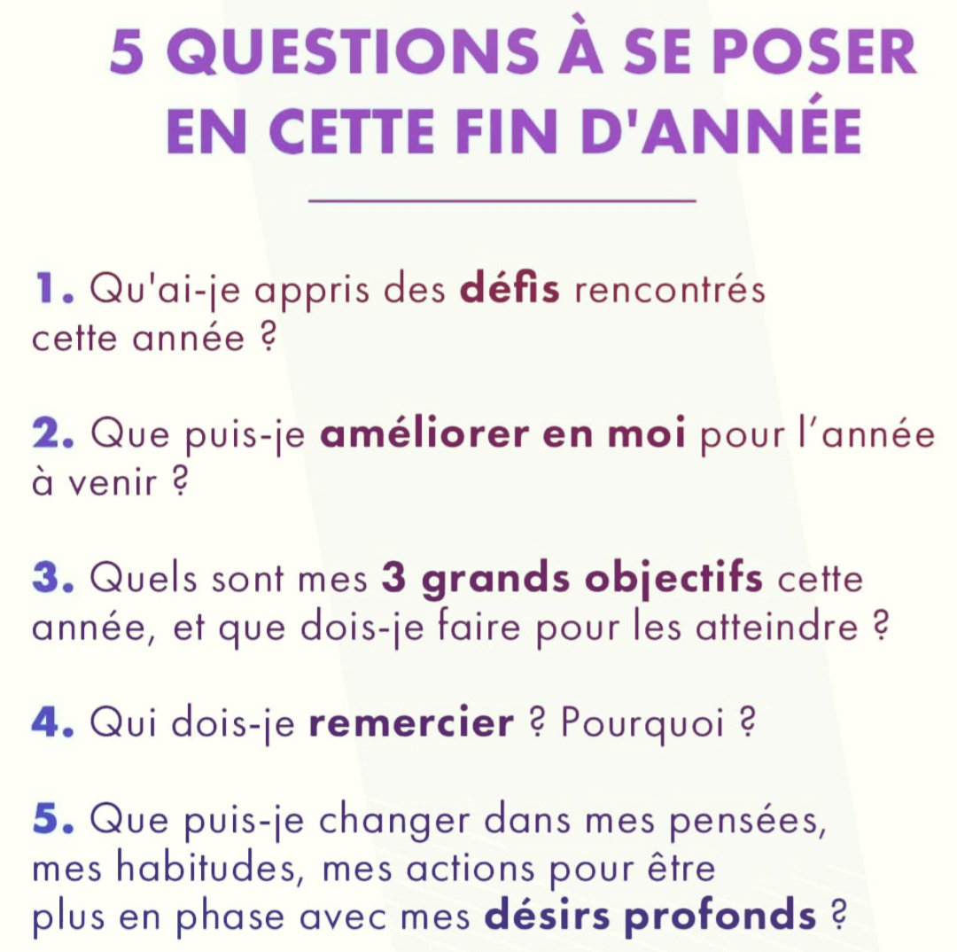 CmQualite's tweet photo. En cette période, pour beaucoup de personnes, il est de tradition de faire le bilan de fin d’année.
Ce n’est pas seulement une ligne d’arrivée, c’est aussi un moment précieux pour :
▪️ Se retourner sur le chemin parcouru
▪️ Préparer la venue de la nouvelle année. ⤵️
#findannee https://t.co/09dwZSlDsr