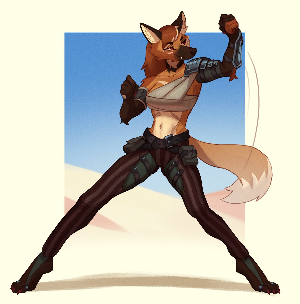 Phenelia's tweet image. Maned wolf fighter!

A gift for a friend