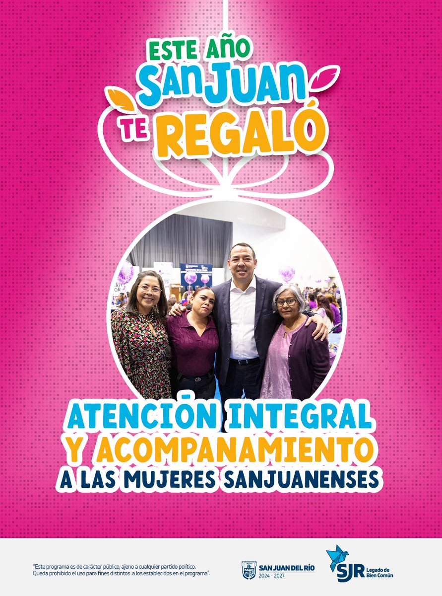 Muchas gracias al trabajo que realiza nuestra secretaria Judith Ortiz por las mujeres de San Juan.
Logramos pasar de ser un instituto a una Secretaría, lo que nos permitió brindar acompañamiento, cuidado y seguimiento a todas las mujeres que día con día acuden a nosotros.