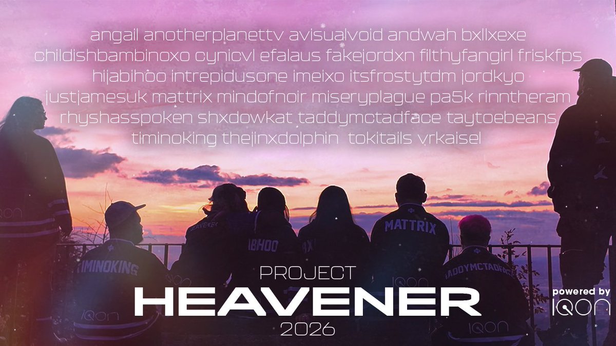 ProjectHeavener's tweet photo. Project Heavener 2026. https://t.co/MsANzoUFbZ