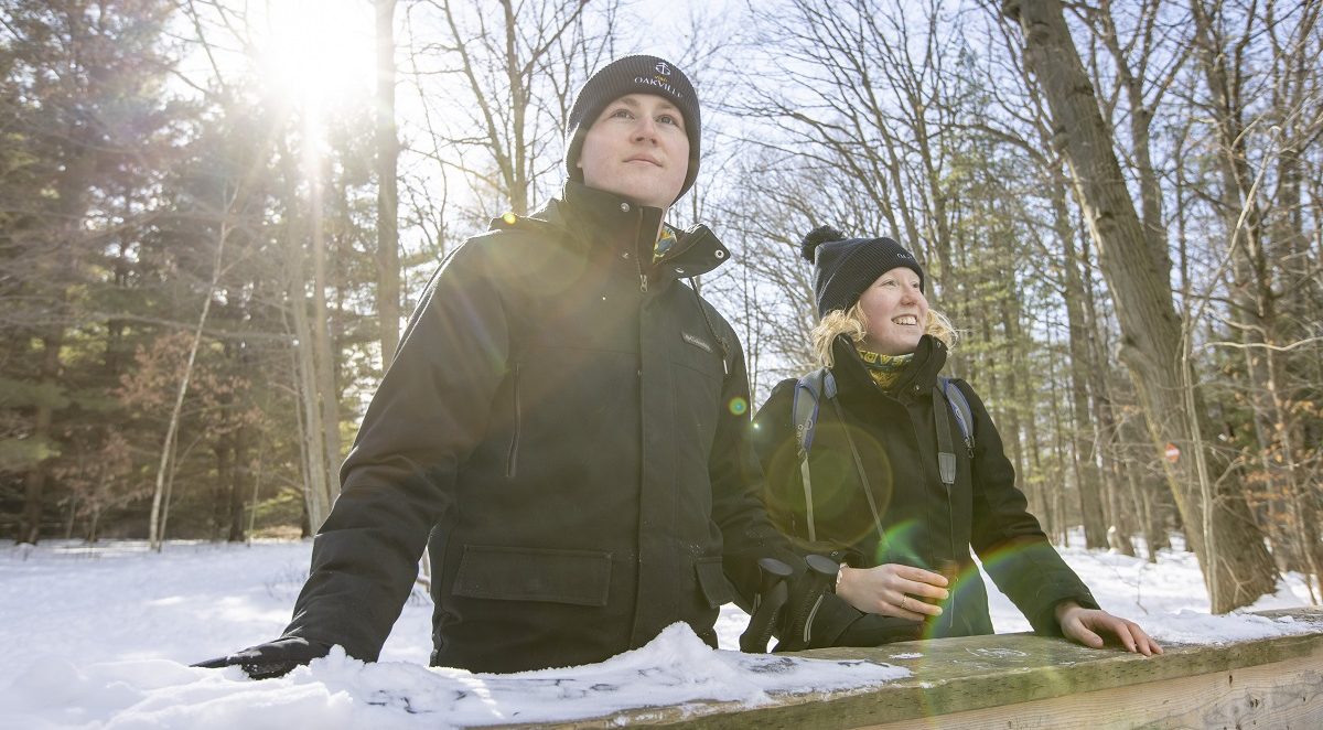 OntarioParks's tweet photo. Ready for a #FirstDayHike at @OPBronteCreek? 🚶‍♂🌲

Whether you’re planning a relaxing stroll or an invigorating workout, there are 13 km of multi-use trails perfect for walking, jogging, skiing, or cycling.

Learn more: https://t.co/yqgrZ6lFS4 https://t.co/bDOmSeQNgp