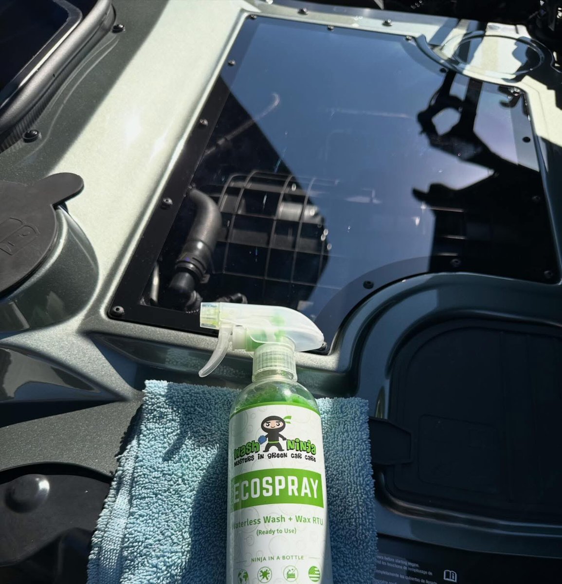 washninja's tweet image. Engine Bay Cleaning + @WashNinja Waterless Car Wash // #carcleaning #detailing #carcare