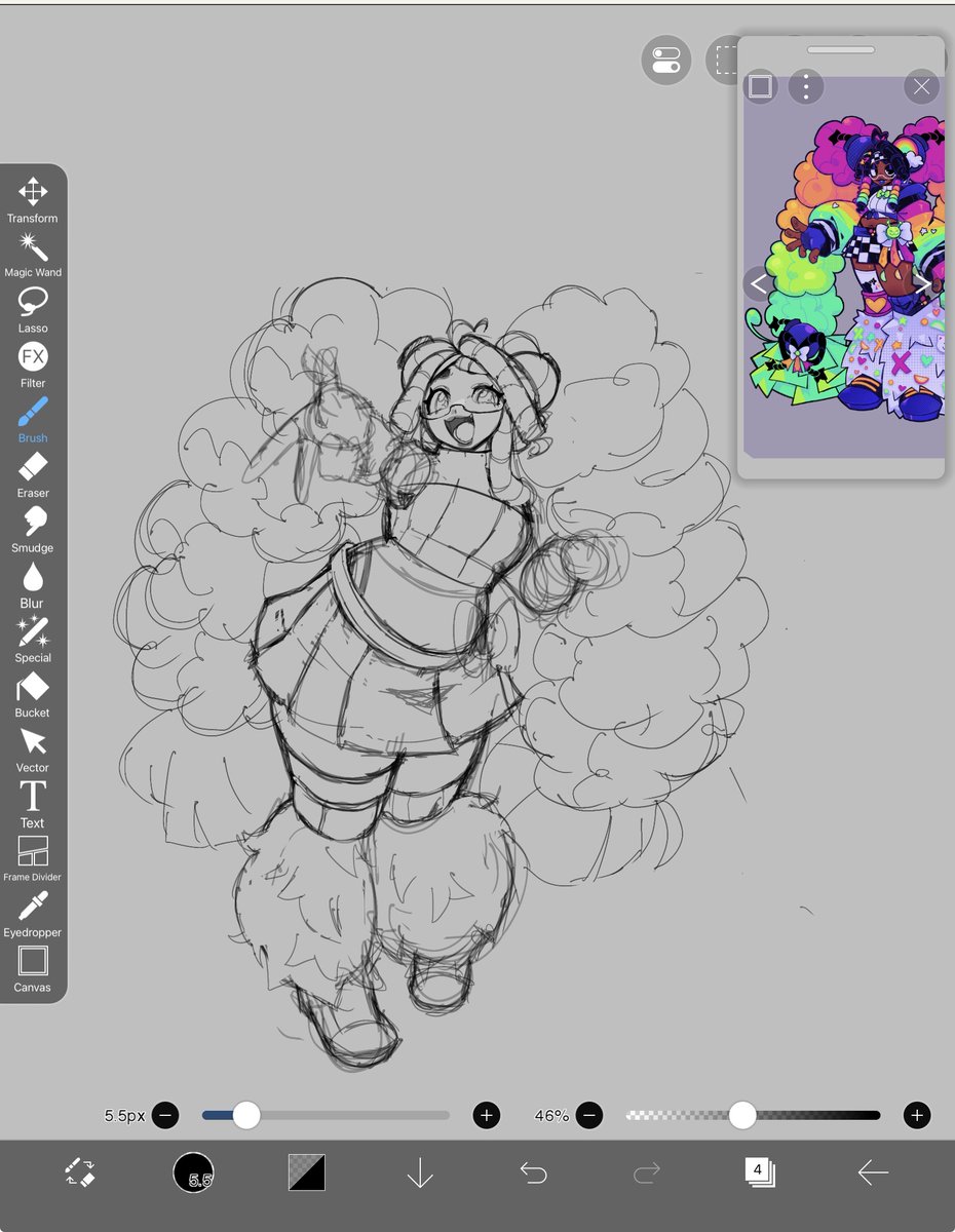 berriebombz's tweet image. black oc in anime style practice bc yall made it sound harder than it is